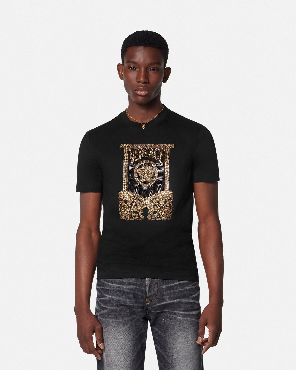 Embellished Cotton-Jersey T-Shirt - Image 4