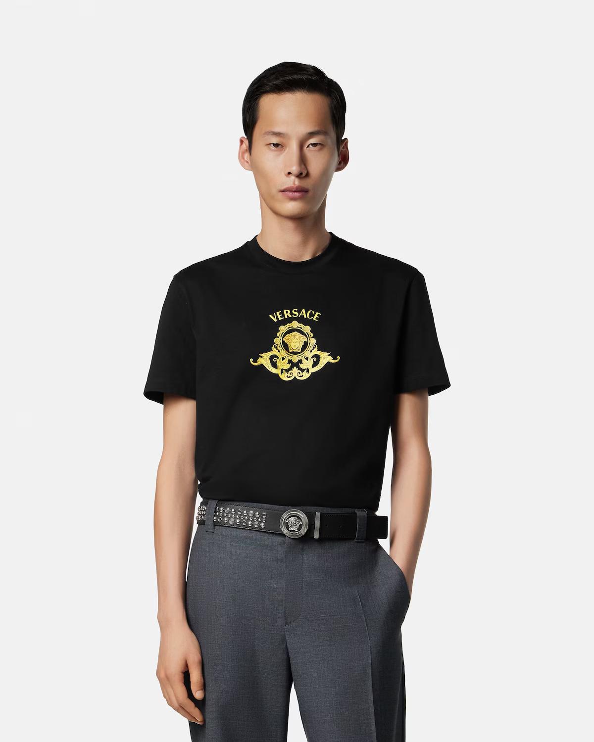 Printed Cotton-Jersey Slim T-Shirt - Image 2