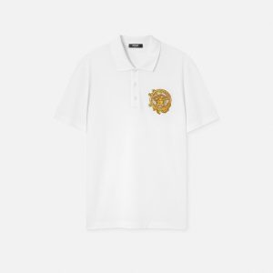 Embroidered Cotton Piqu?? Polo
