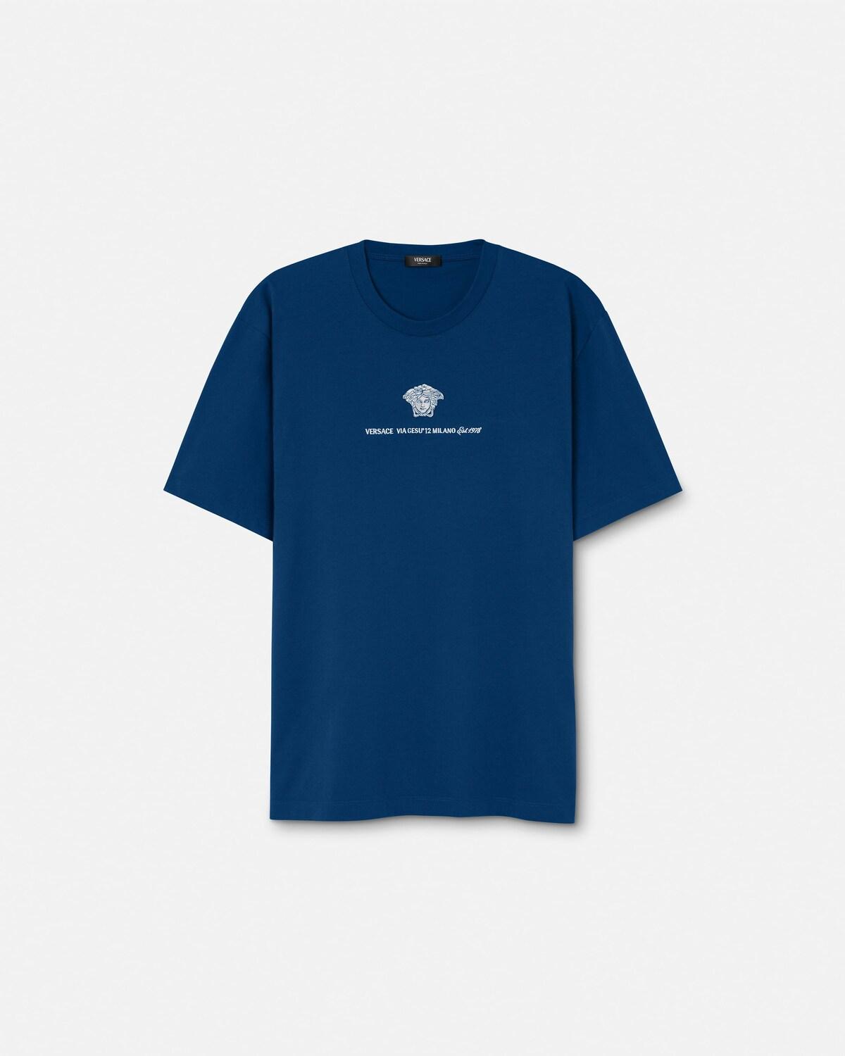 Embroidered Cotton-Jersey T-Shirt
