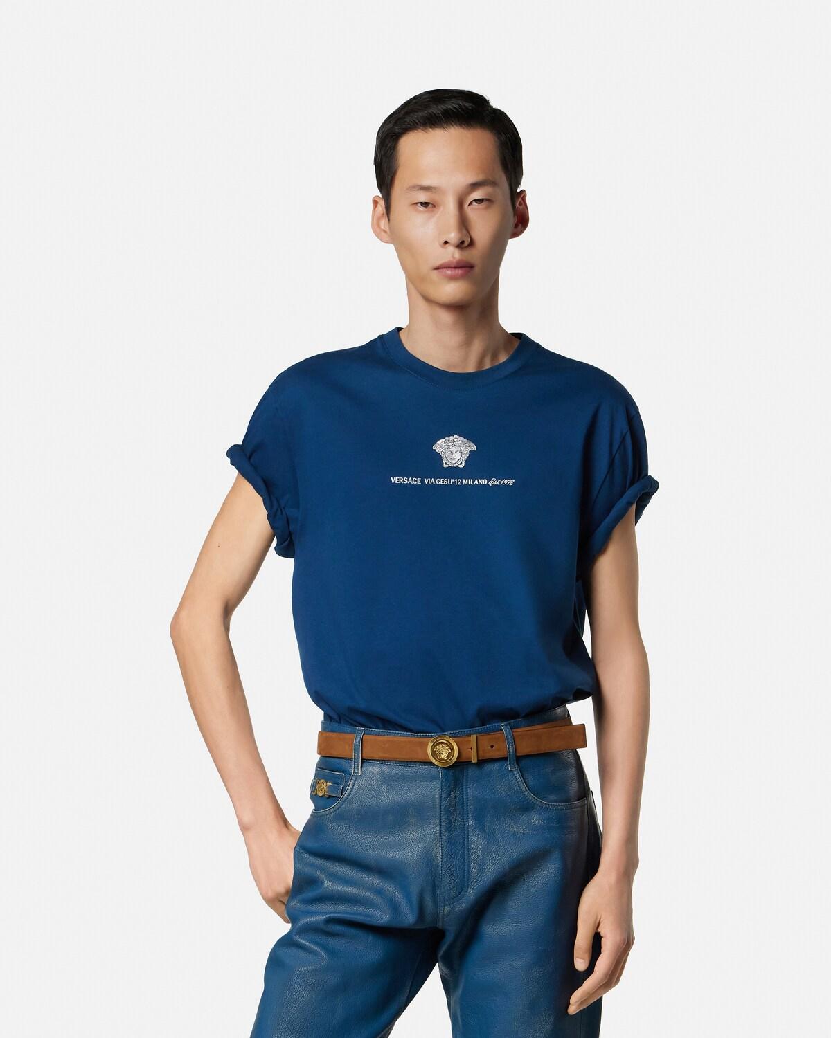 Embroidered Cotton-Jersey T-Shirt - Image 2
