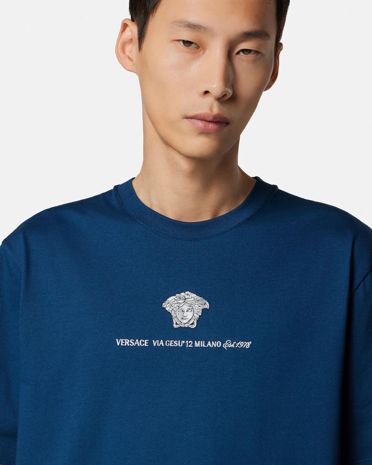 Embroidered Cotton-Jersey T-Shirt - Image 4
