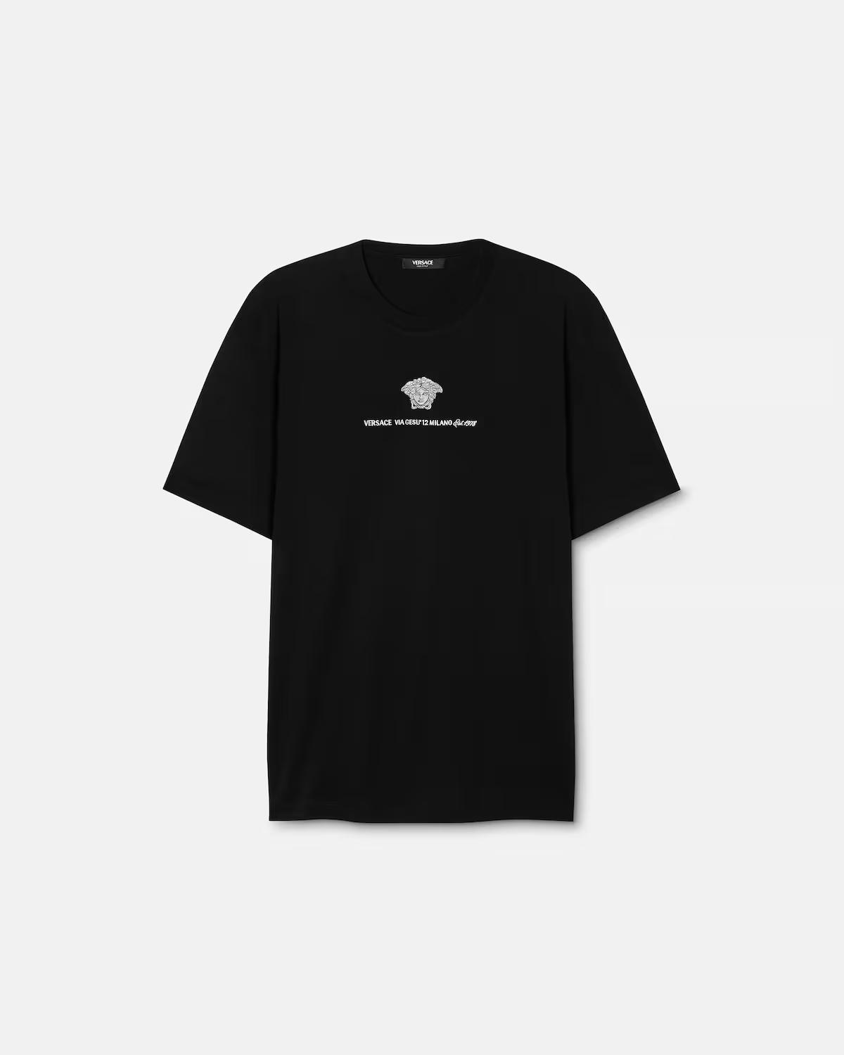 Embroidered Cotton-Jersey T-Shirt