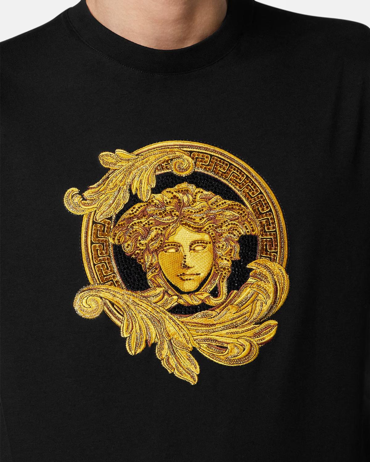 Embroidered Cotton-Jersey Slim T-Shirt - Image 4