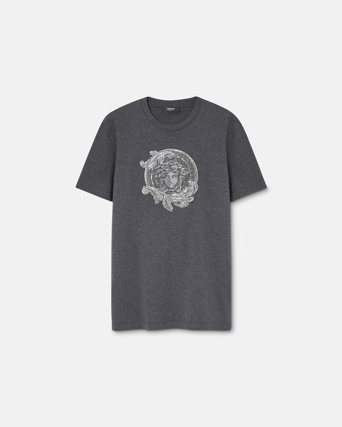 Embroidered Cotton-Jersey Slim T-Shirt