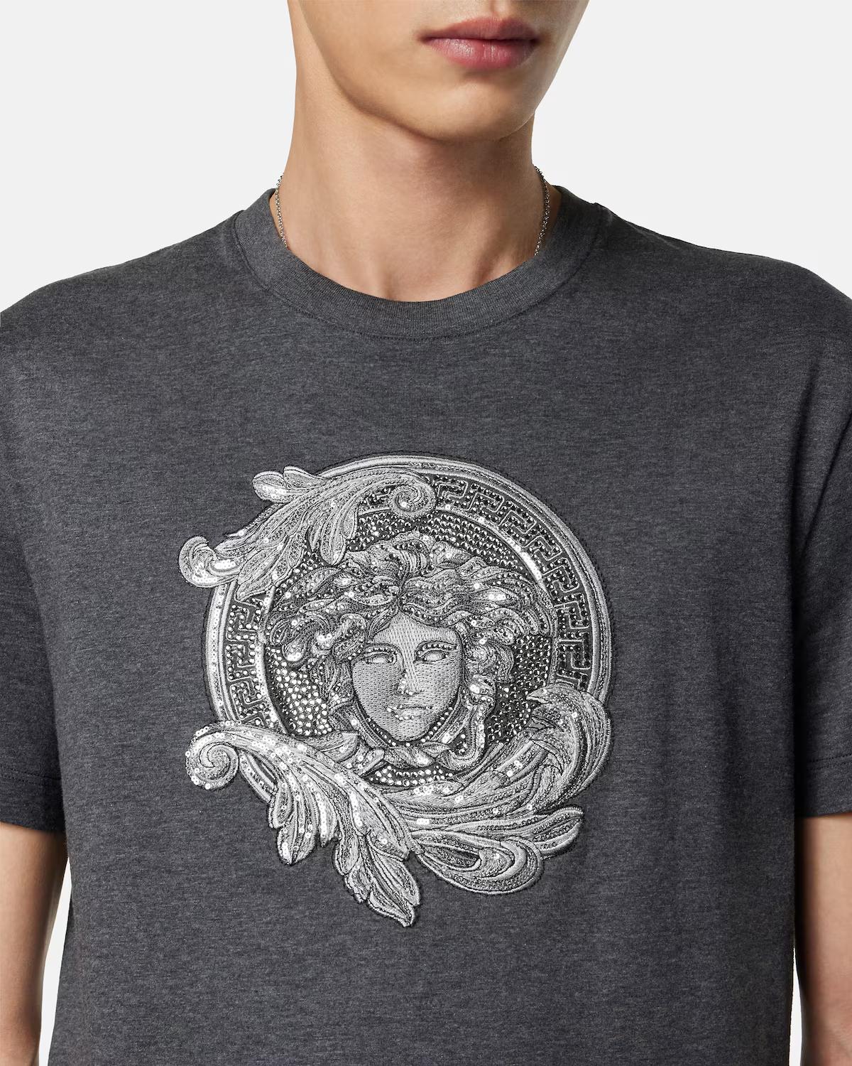 Embroidered Cotton-Jersey Slim T-Shirt - Image 4