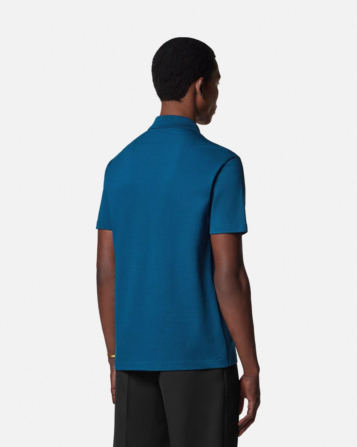 Embroidered Cotton-Piqu?? Half-Zip Polo - Image 3