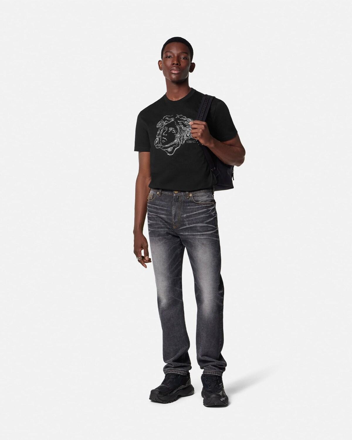 Embroidered Cotton-Jersey T-Shirt - Image 2