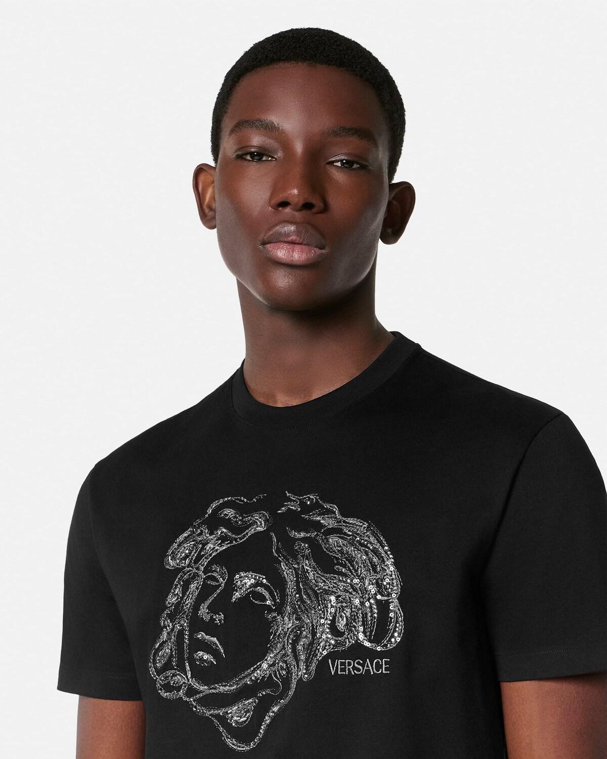 Embroidered Cotton-Jersey T-Shirt - Image 3