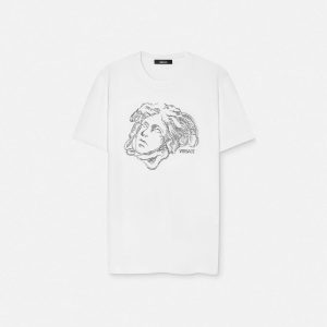 Embroidered Cotton-Jersey T-Shirt