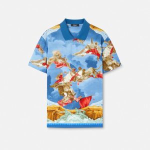 Printed Cotton Piqu?? Polo