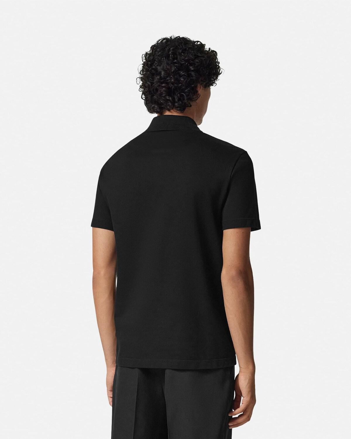 Embroidered Cotton-Piqu?? Half-Zip Polo - Image 5