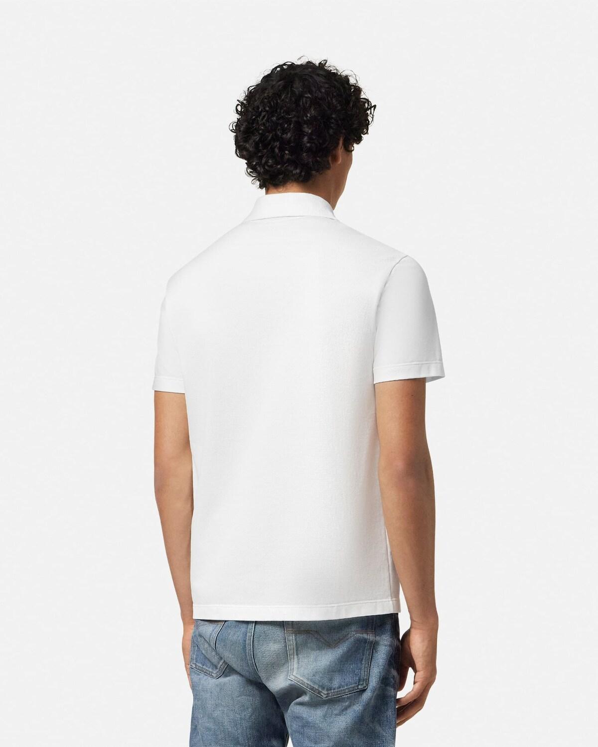 Embroidered Cotton-Piqu?? Half-Zip Polo - Image 5