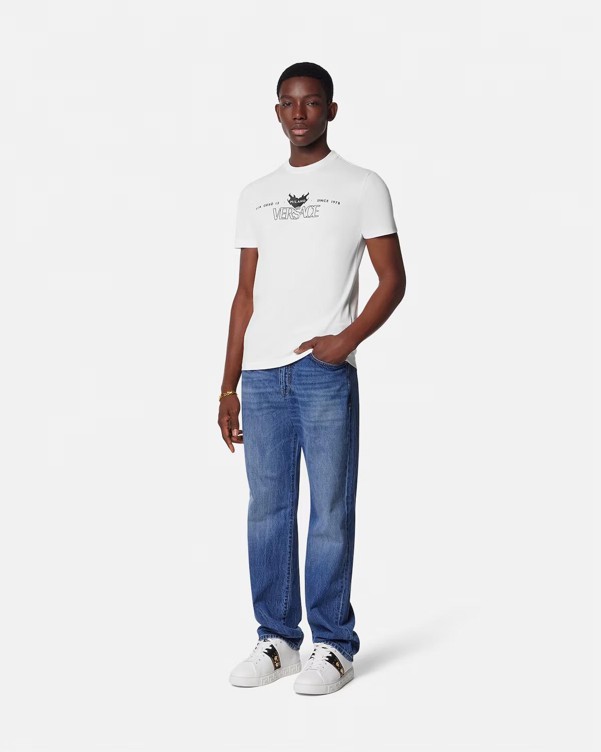 Printed Cotton-Jersey T-Shirt - Image 2