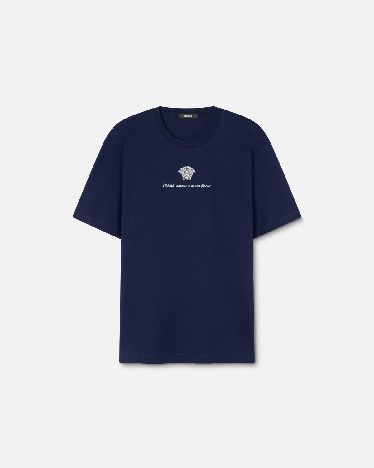 Embroidered Cotton-Jersey T-Shirt