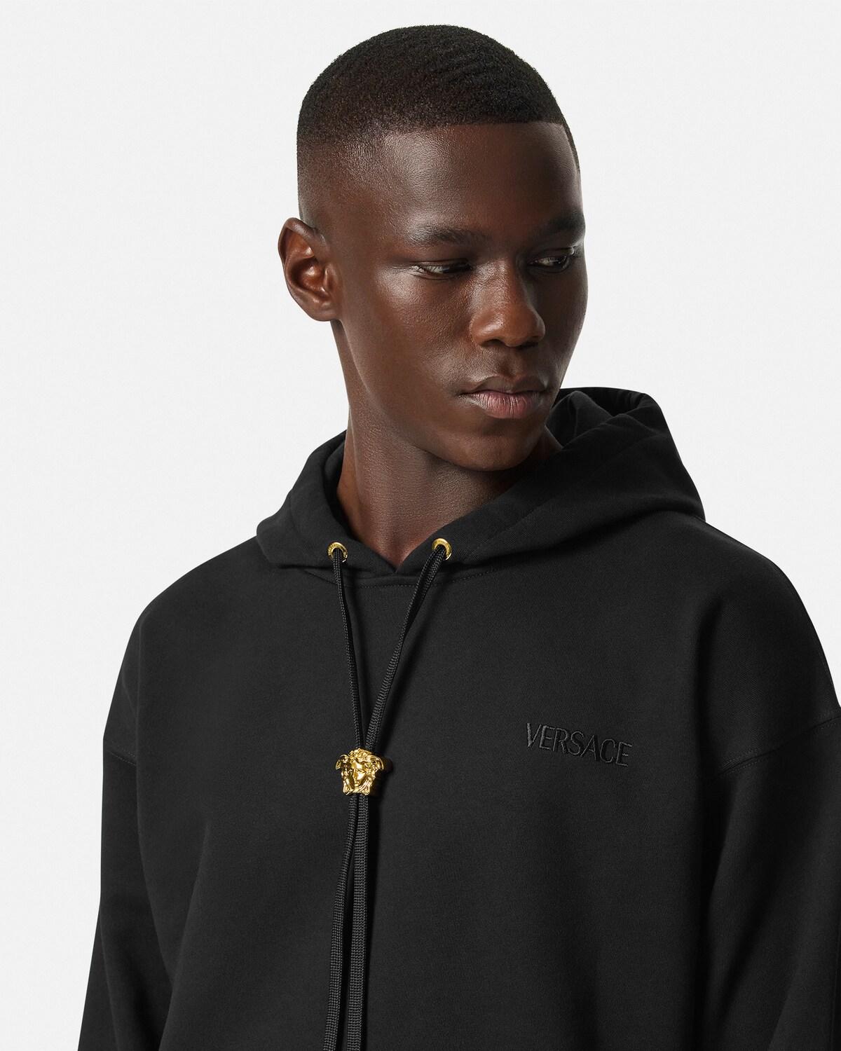 Embroidered Cotton-Jersey Hoodie - Image 3