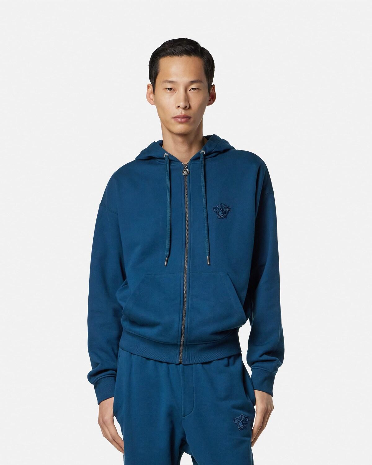 Embroidered Cotton-Jersey Zip Hoodie - Image 2