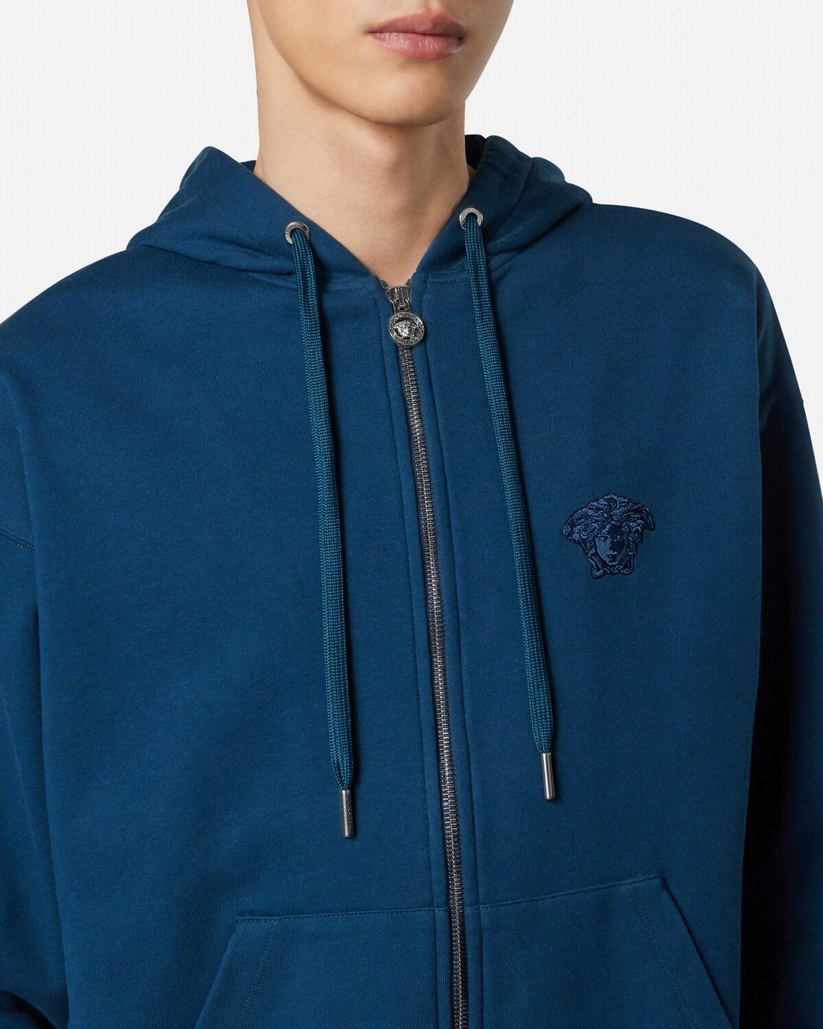 Embroidered Cotton-Jersey Zip Hoodie - Image 4