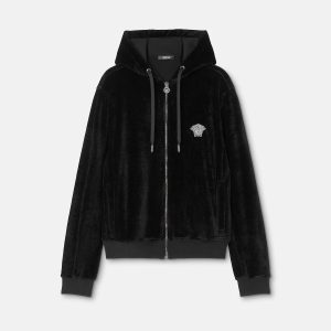 Embroidered Chenille Zip Hoodie