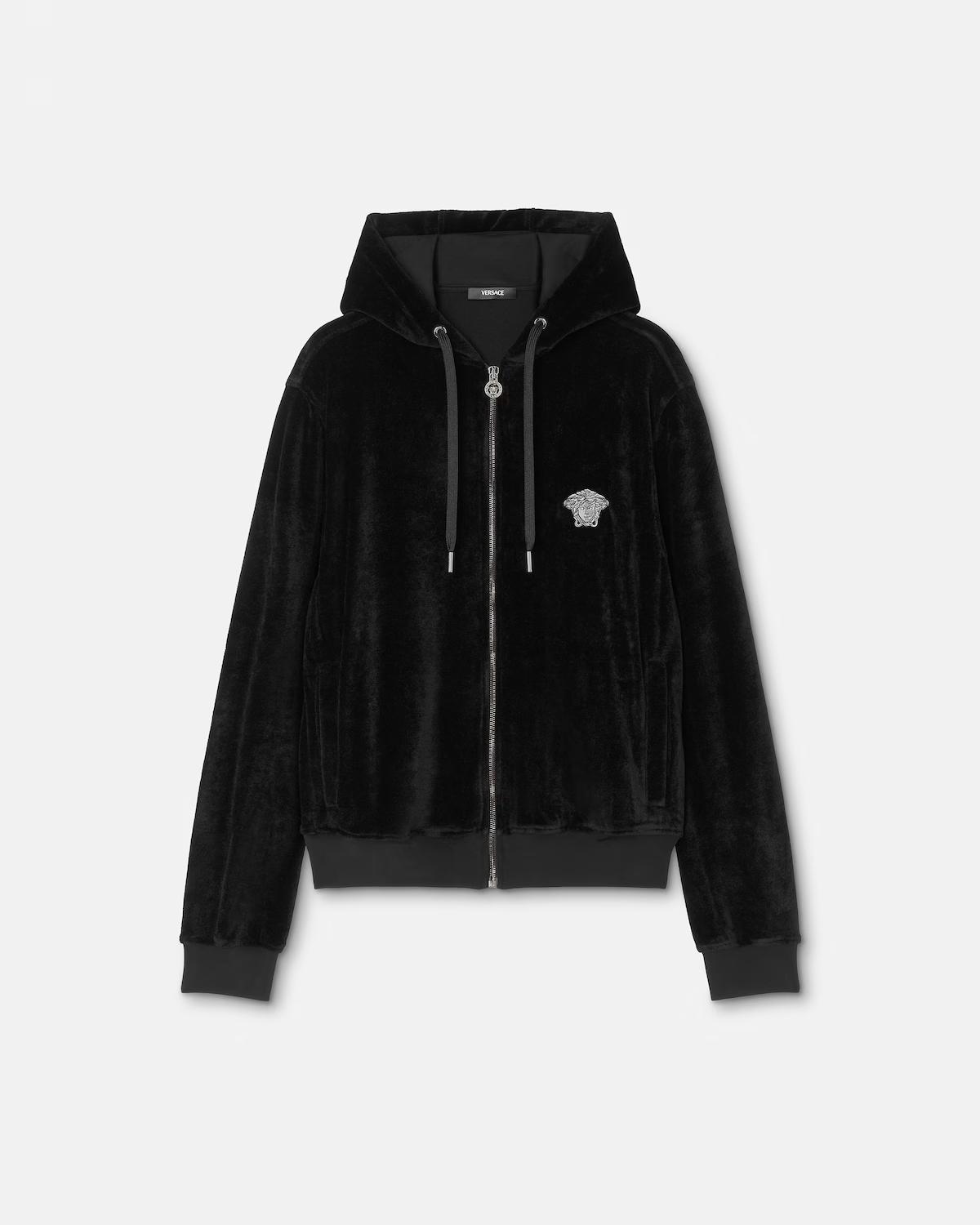Embroidered Chenille Zip Hoodie