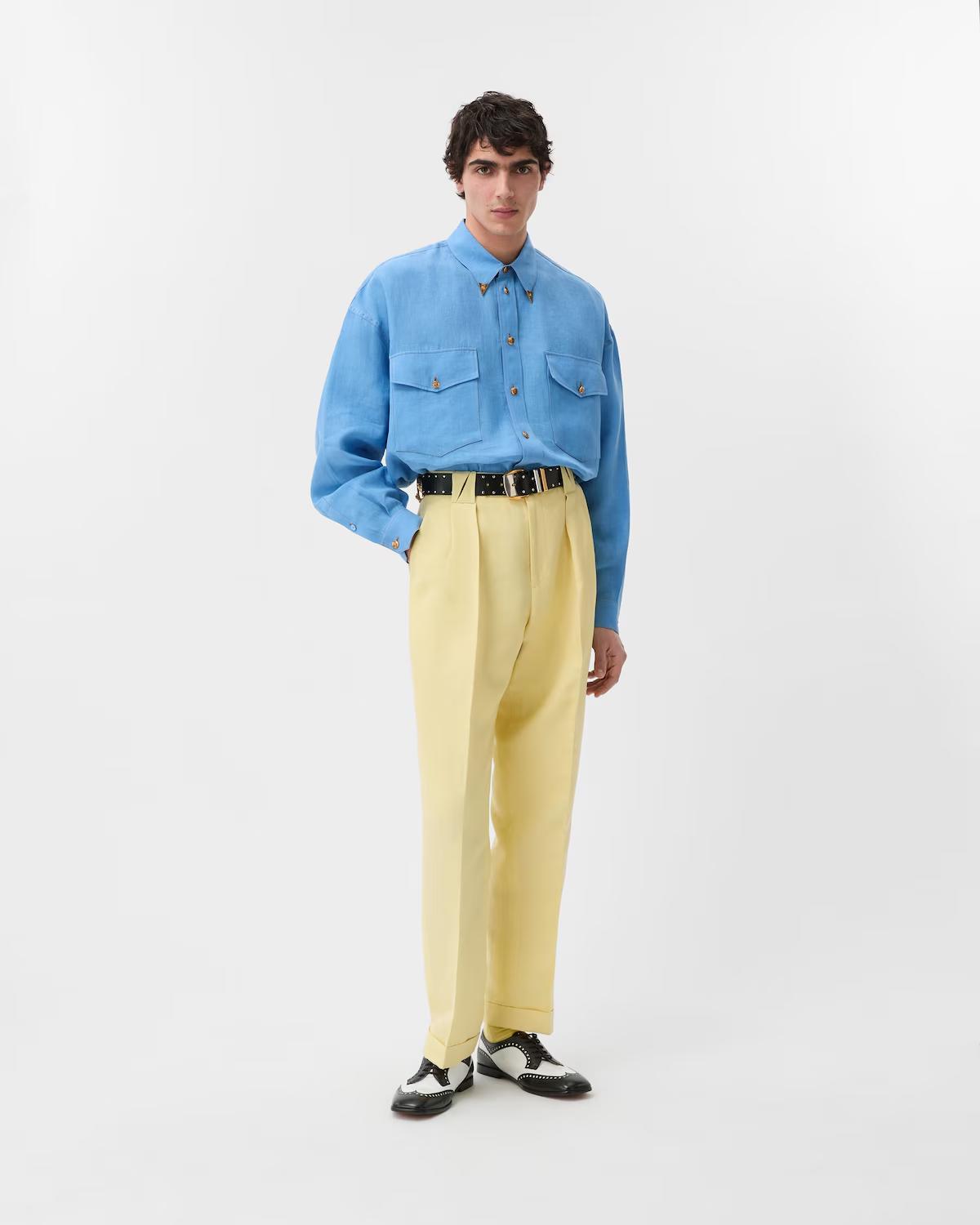 Wool-Linen Formal Pants - Image 2