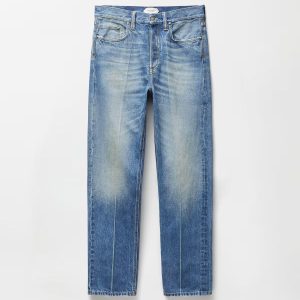 Distressed Straight Jeans