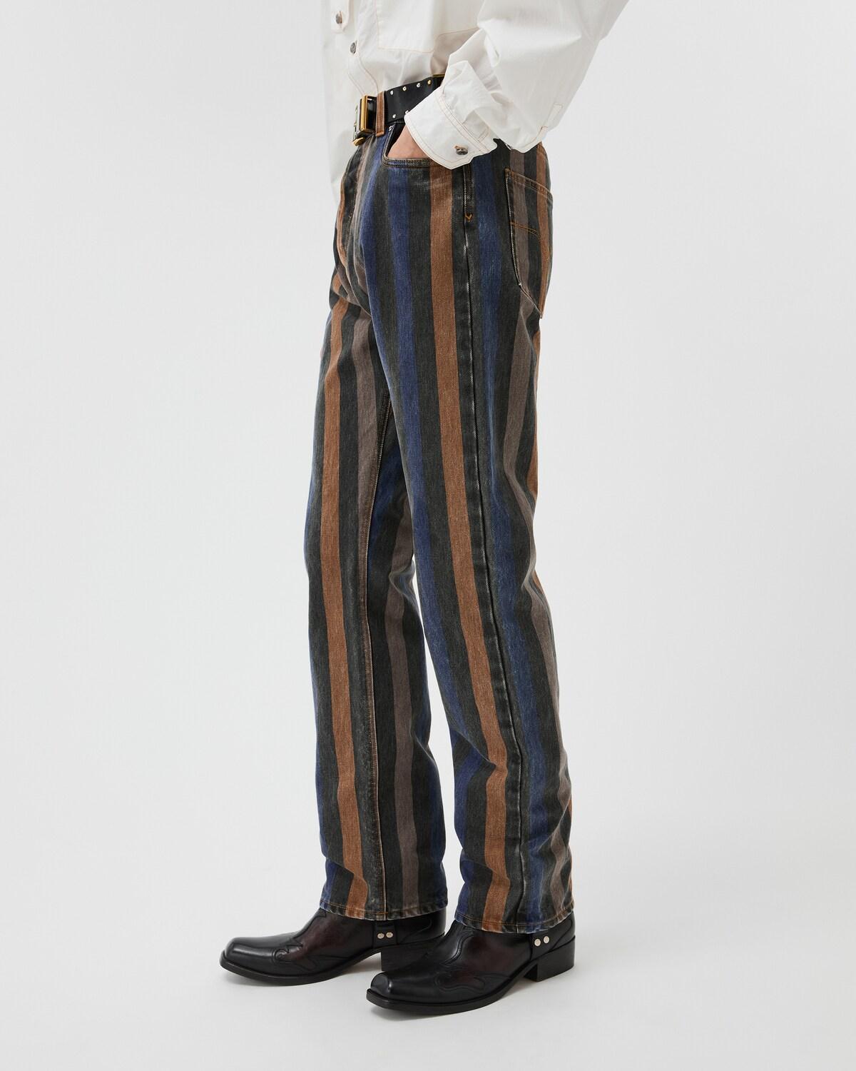 Striped Straight Jeans - Image 4