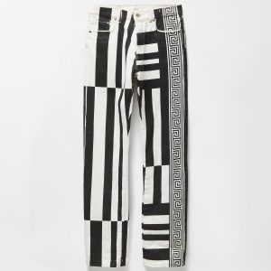 Printed Straight Leg Jeans