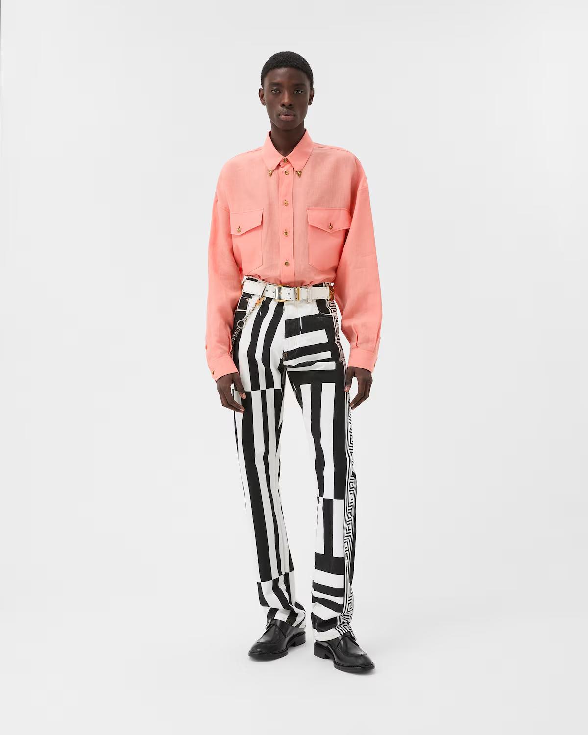 Printed Straight Leg Jeans - Image 2