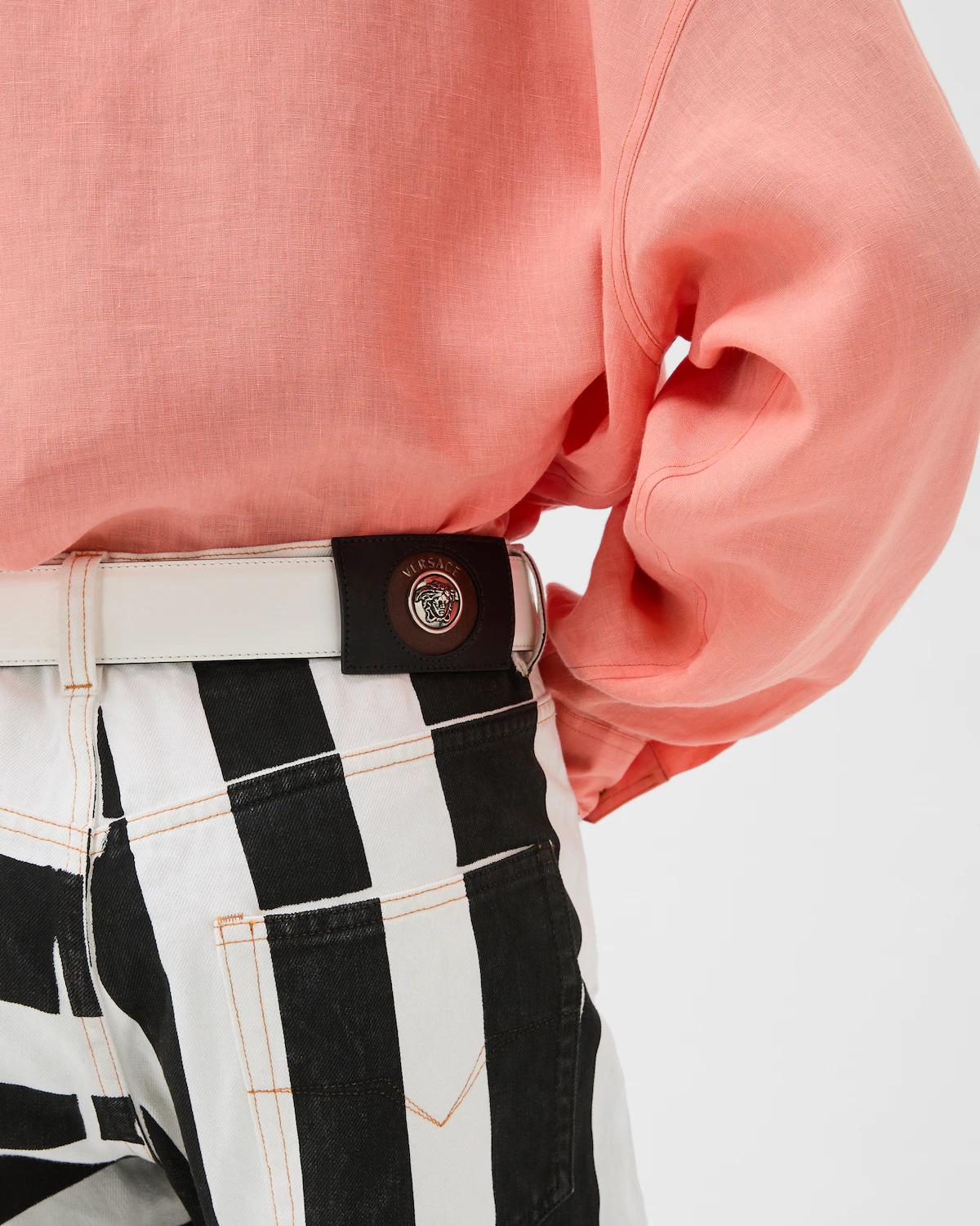 Printed Straight Leg Jeans - Image 5