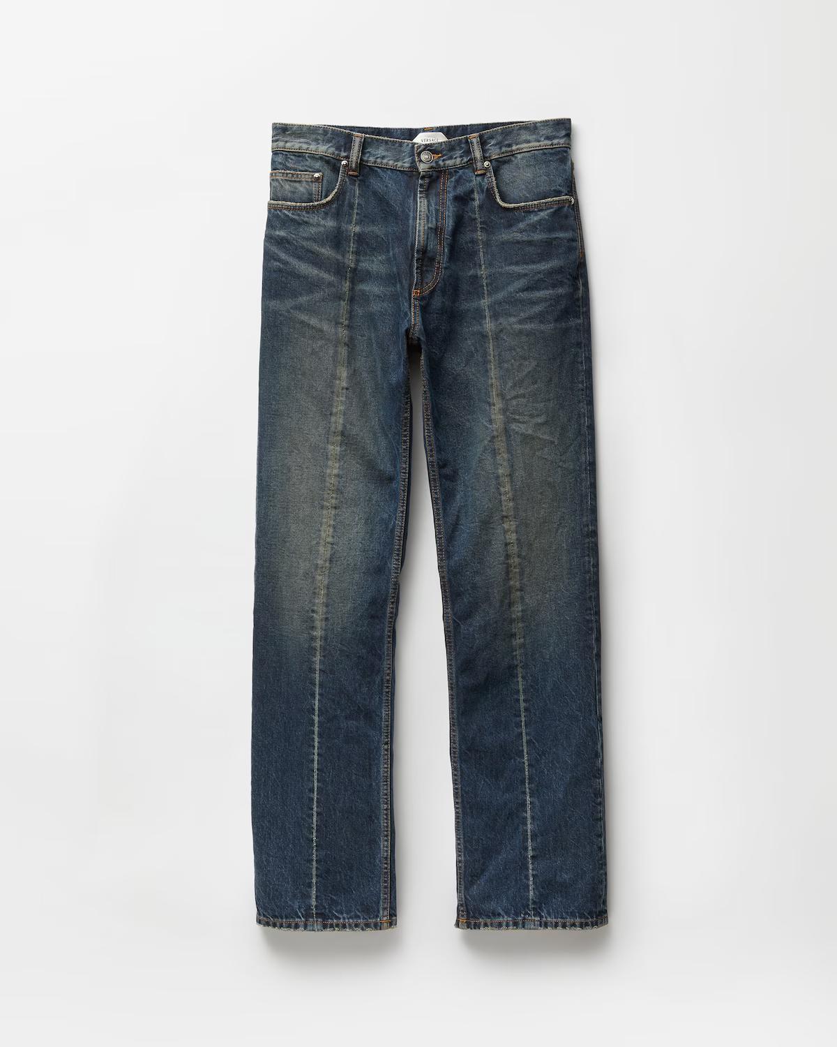 Distressed Straight Jeans