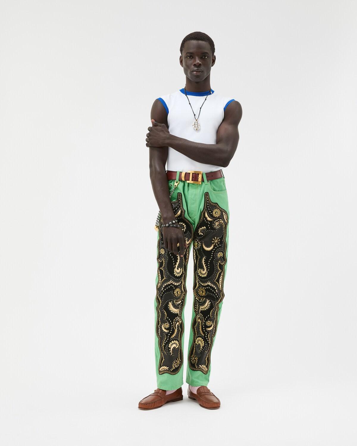 Embroidered Straight Jeans - Image 2