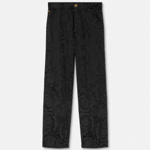 Jacquard Cotton Carpenter Pants