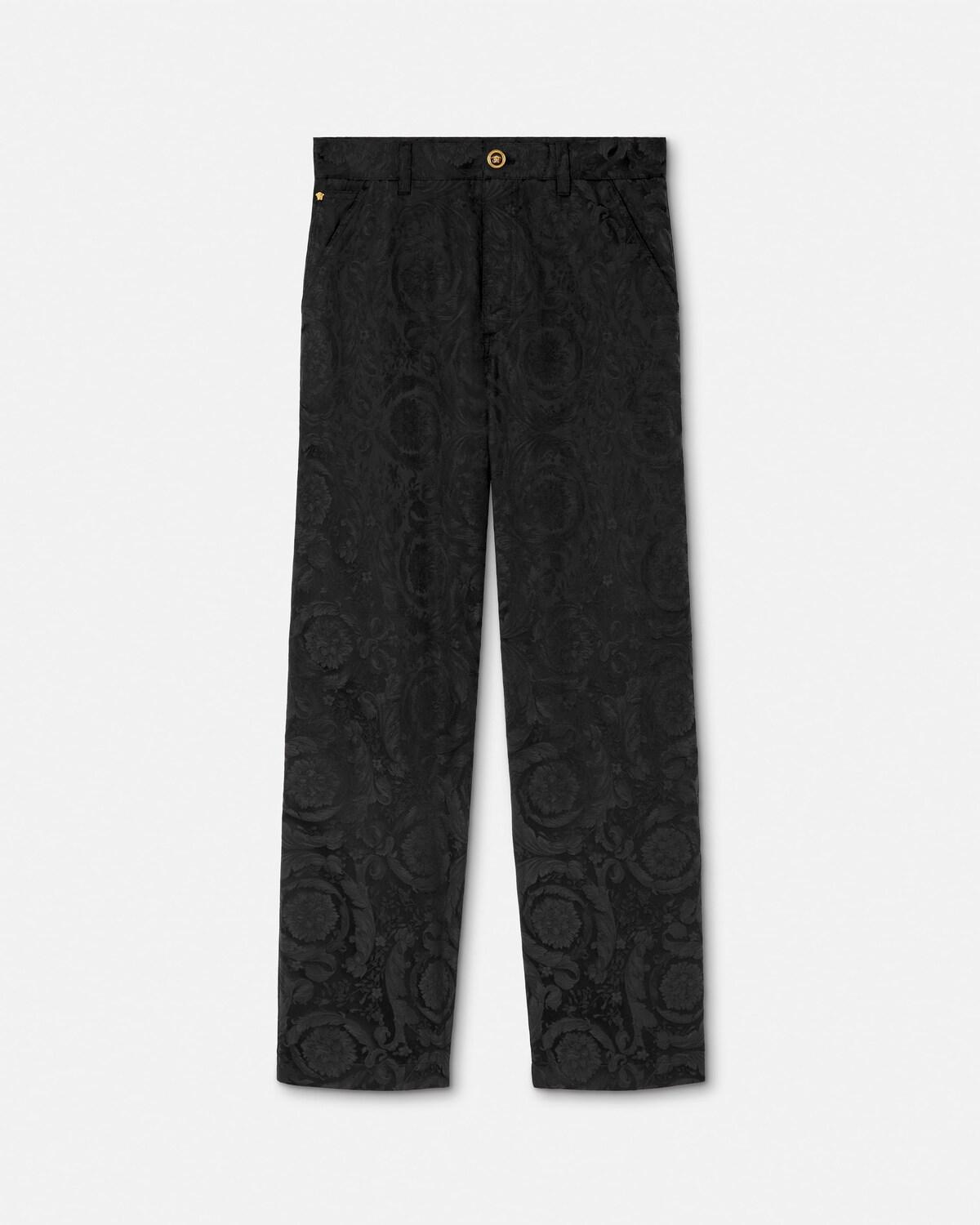 Jacquard Cotton Carpenter Pants