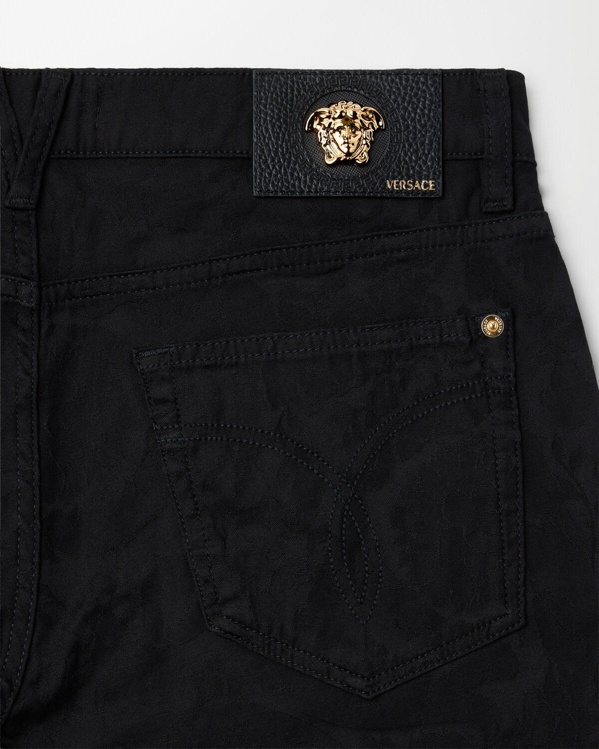 Jacquard Slim Jeans - Image 4
