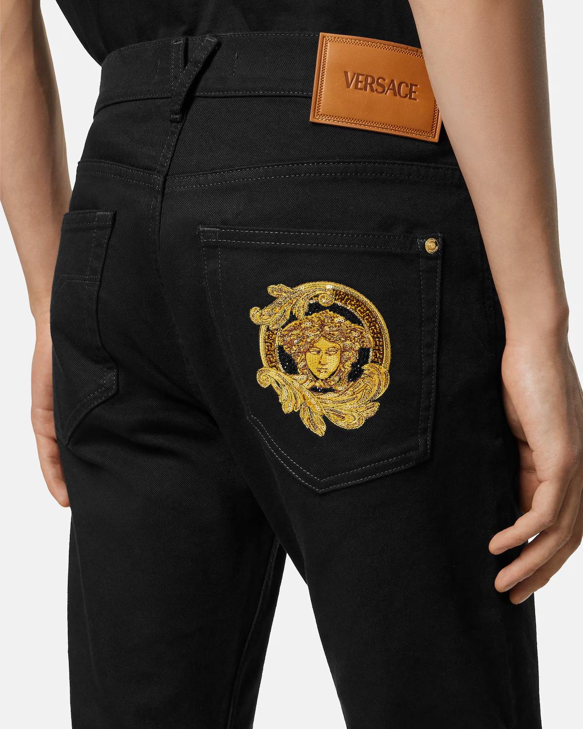 Embroidered Slim Jeans - Image 3