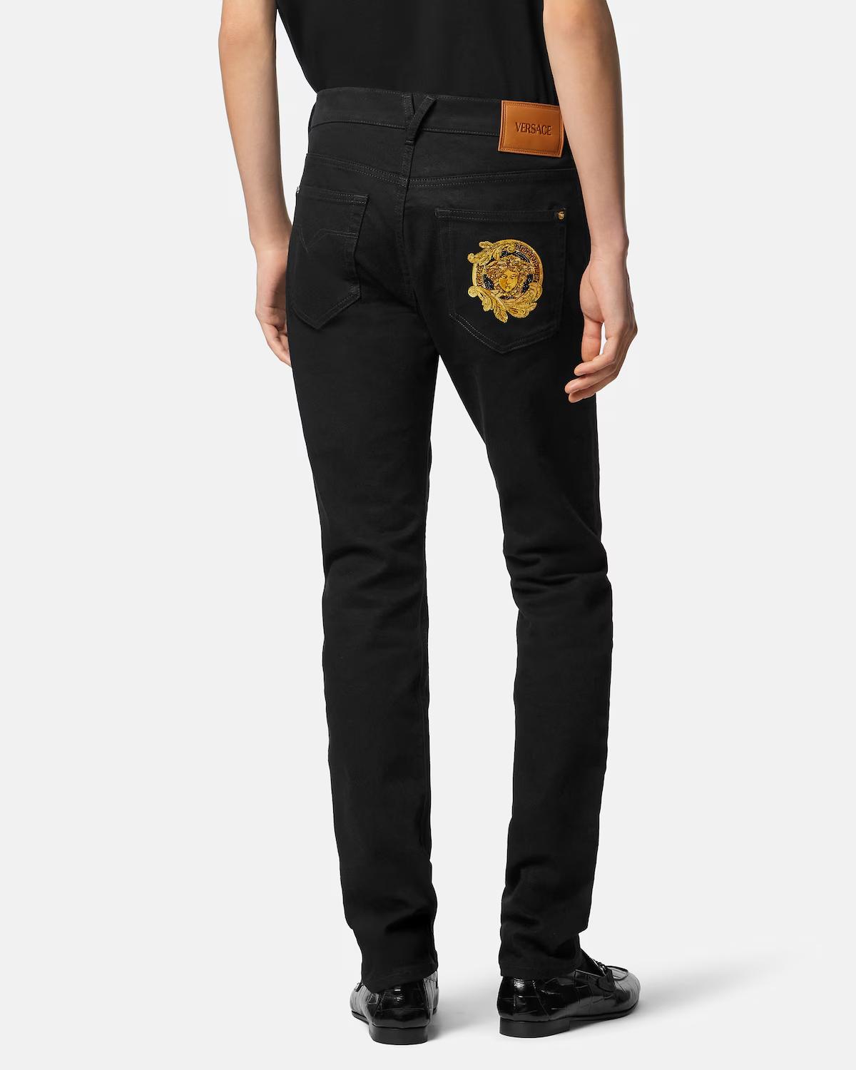 Embroidered Slim Jeans - Image 5