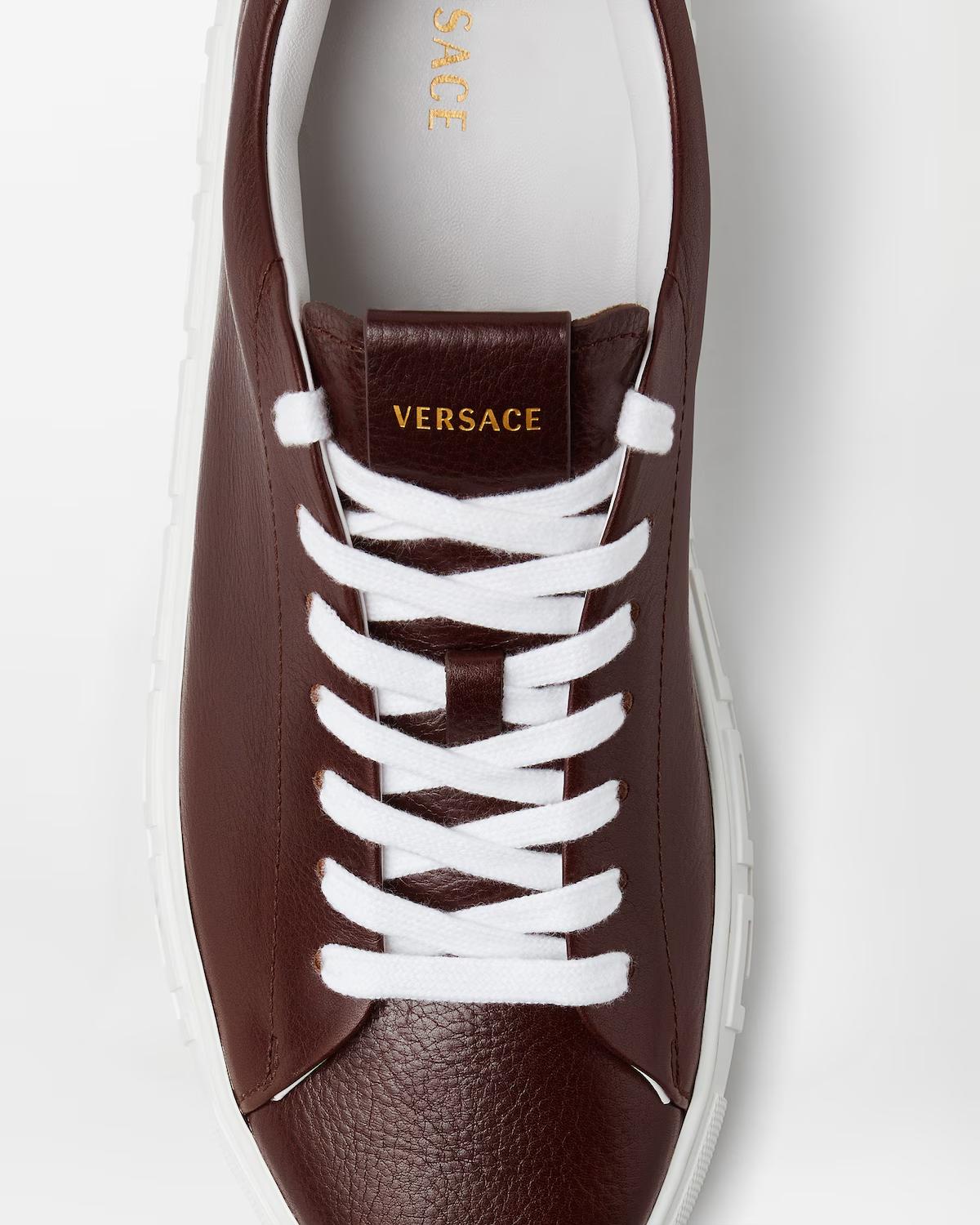 Greca Leather Sneakers - Image 7