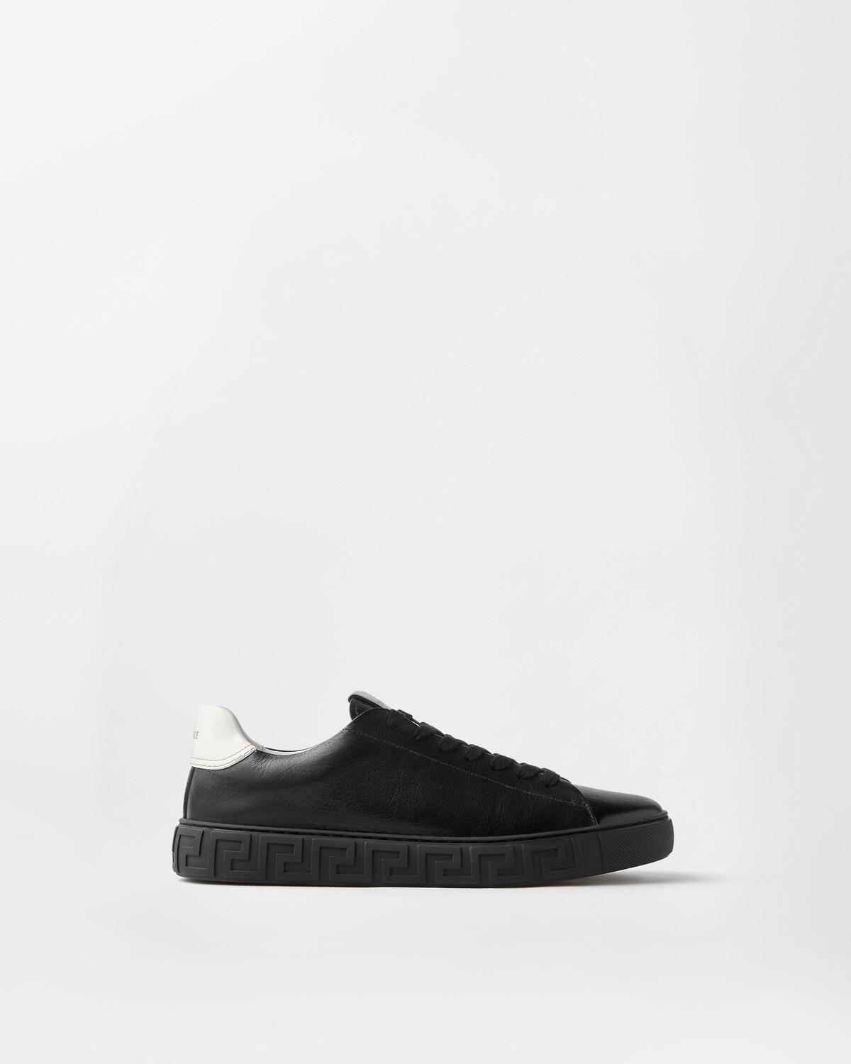 Greca Leather Sneakers