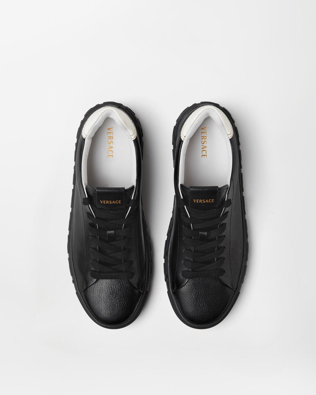 Greca Leather Sneakers - Image 3