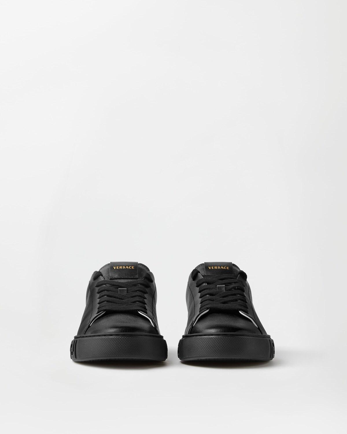 Greca Leather Sneakers - Image 4
