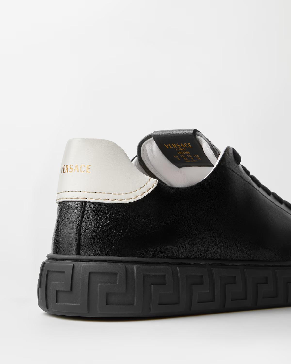Greca Leather Sneakers - Image 5