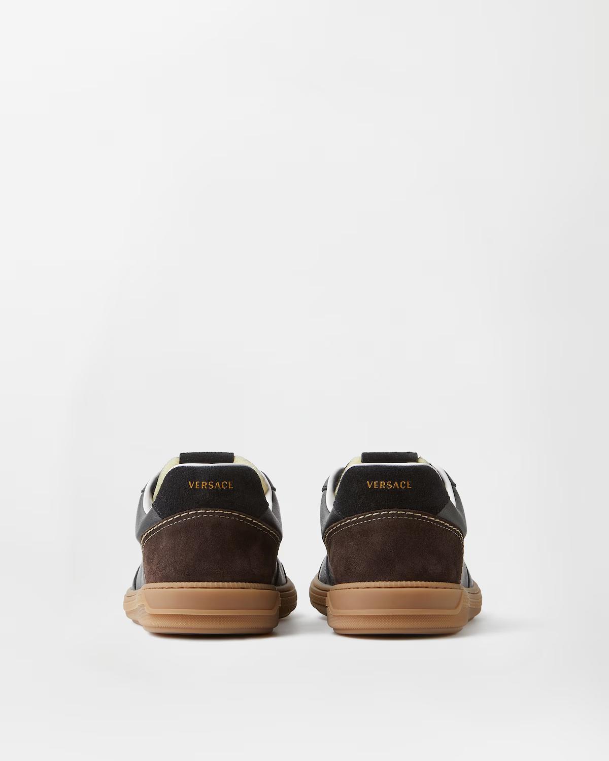 Greca Court Nappa & Suede Sneakers - Image 6