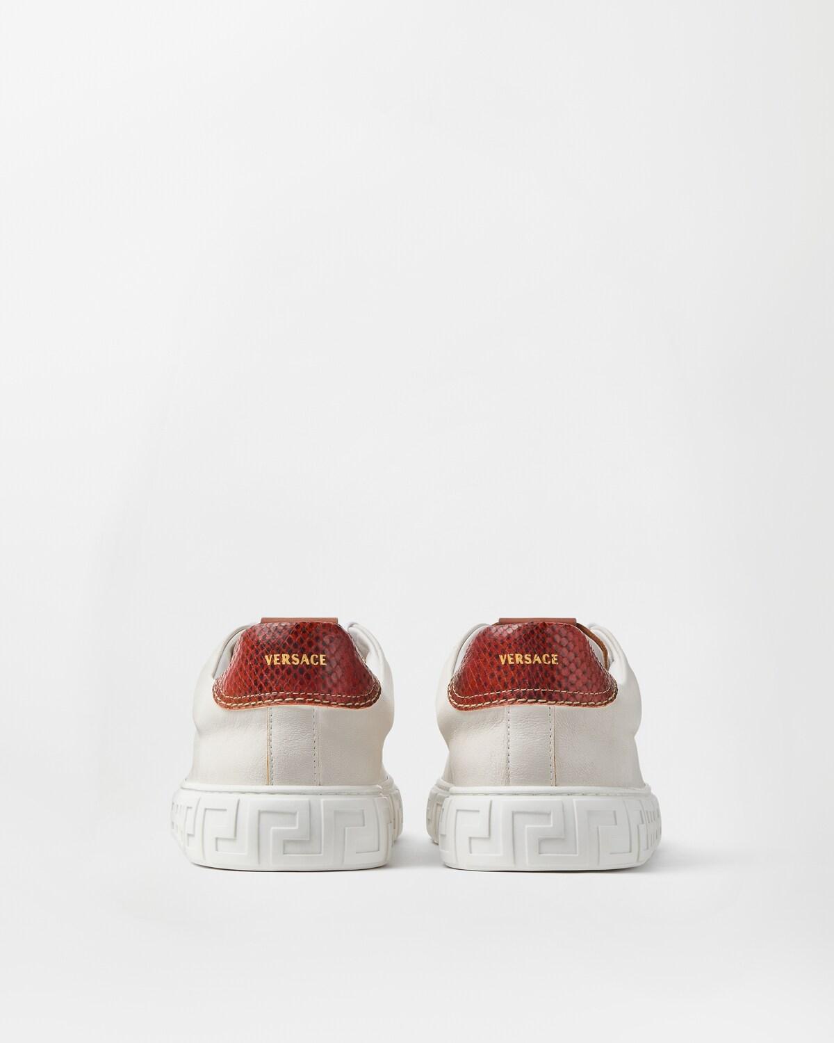 Greca Leather Sneakers - Image 5