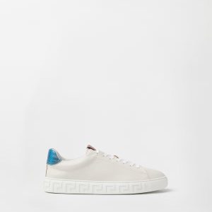 Greca Leather Sneakers