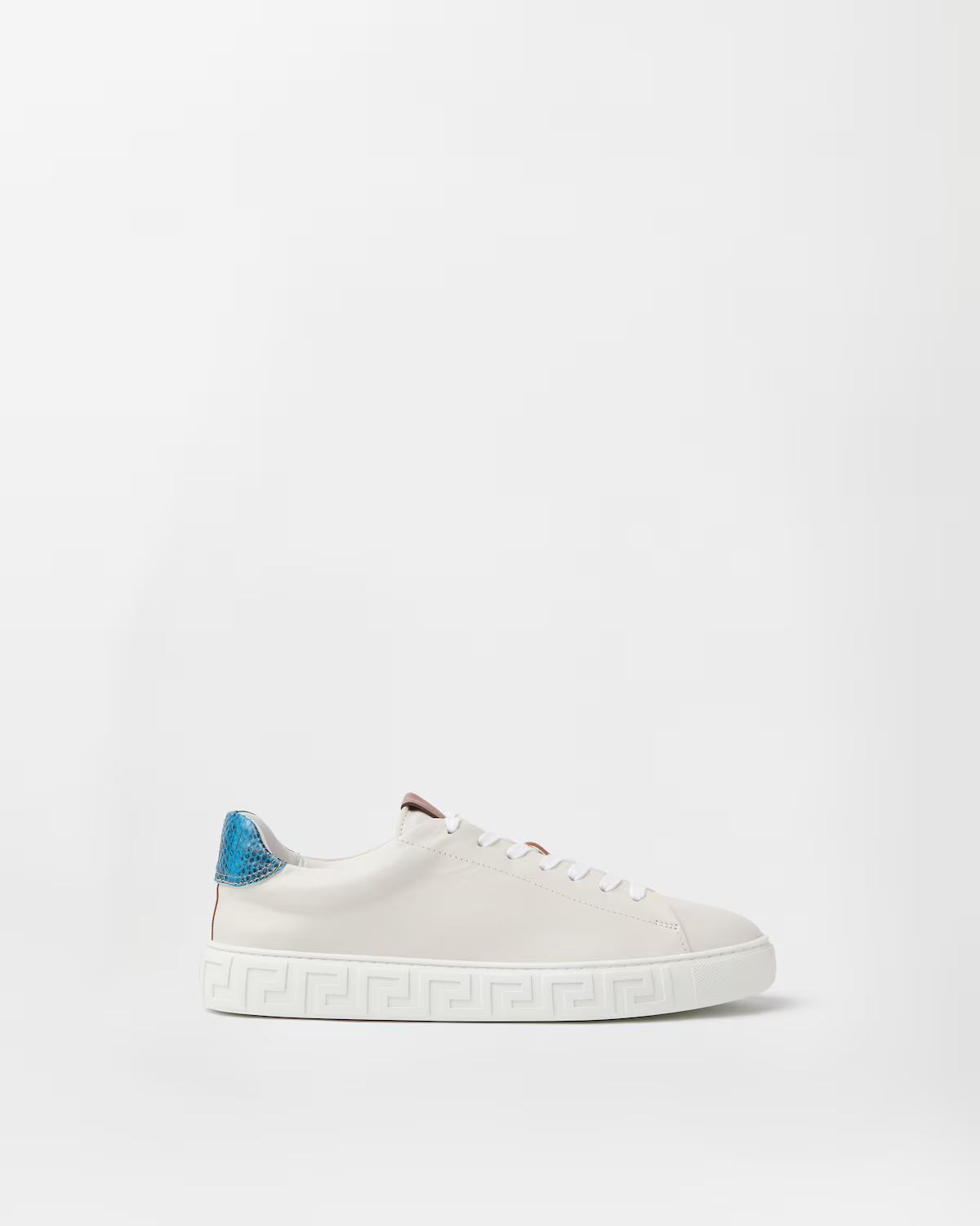 Greca Leather Sneakers