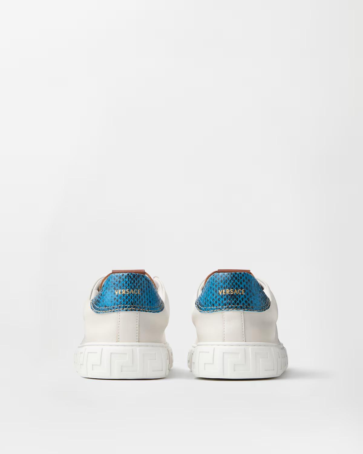 Greca Leather Sneakers - Image 5
