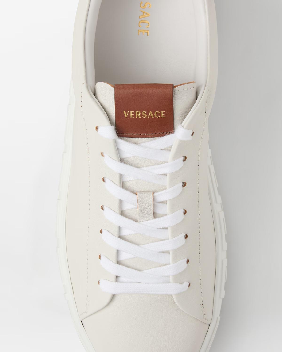 Greca Leather Sneakers - Image 6