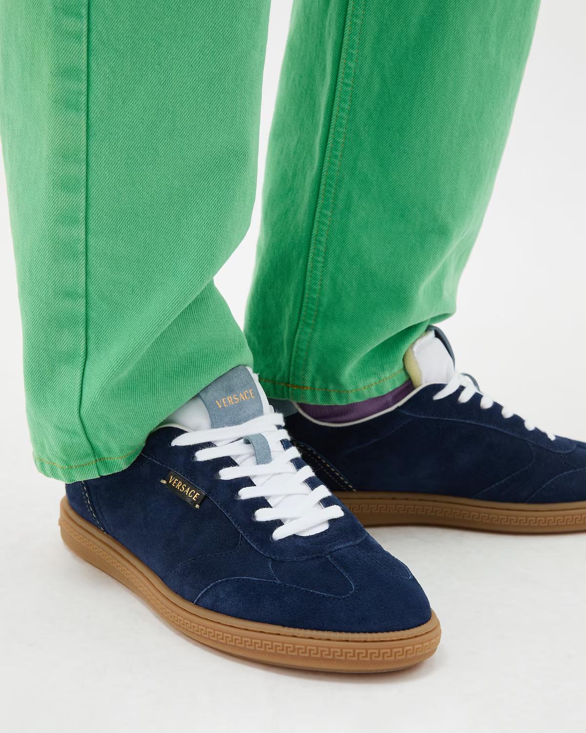 Greca Court Suede Sneakers - Image 2