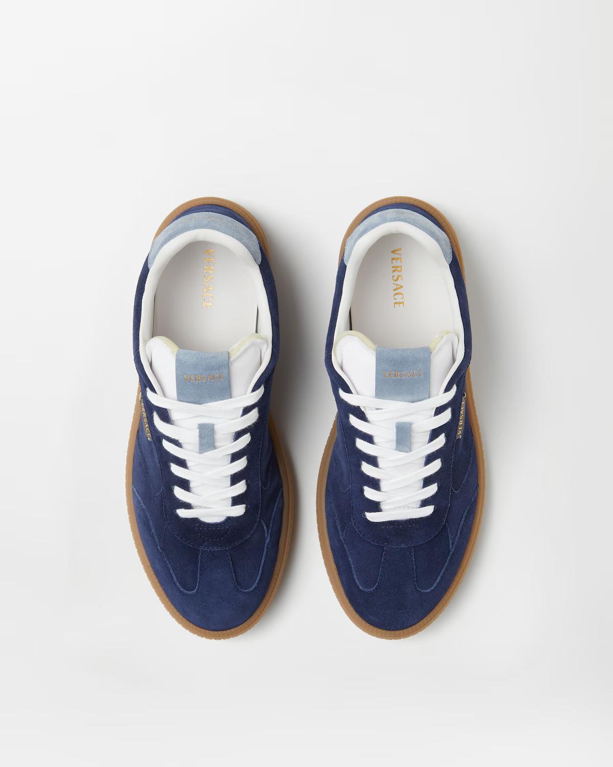 Greca Court Suede Sneakers - Image 3